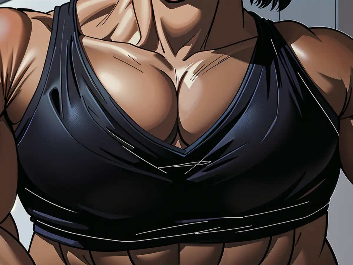 Black bra displayed from the front perspective in critique. Black bra is openly displayed in front view by reviewer