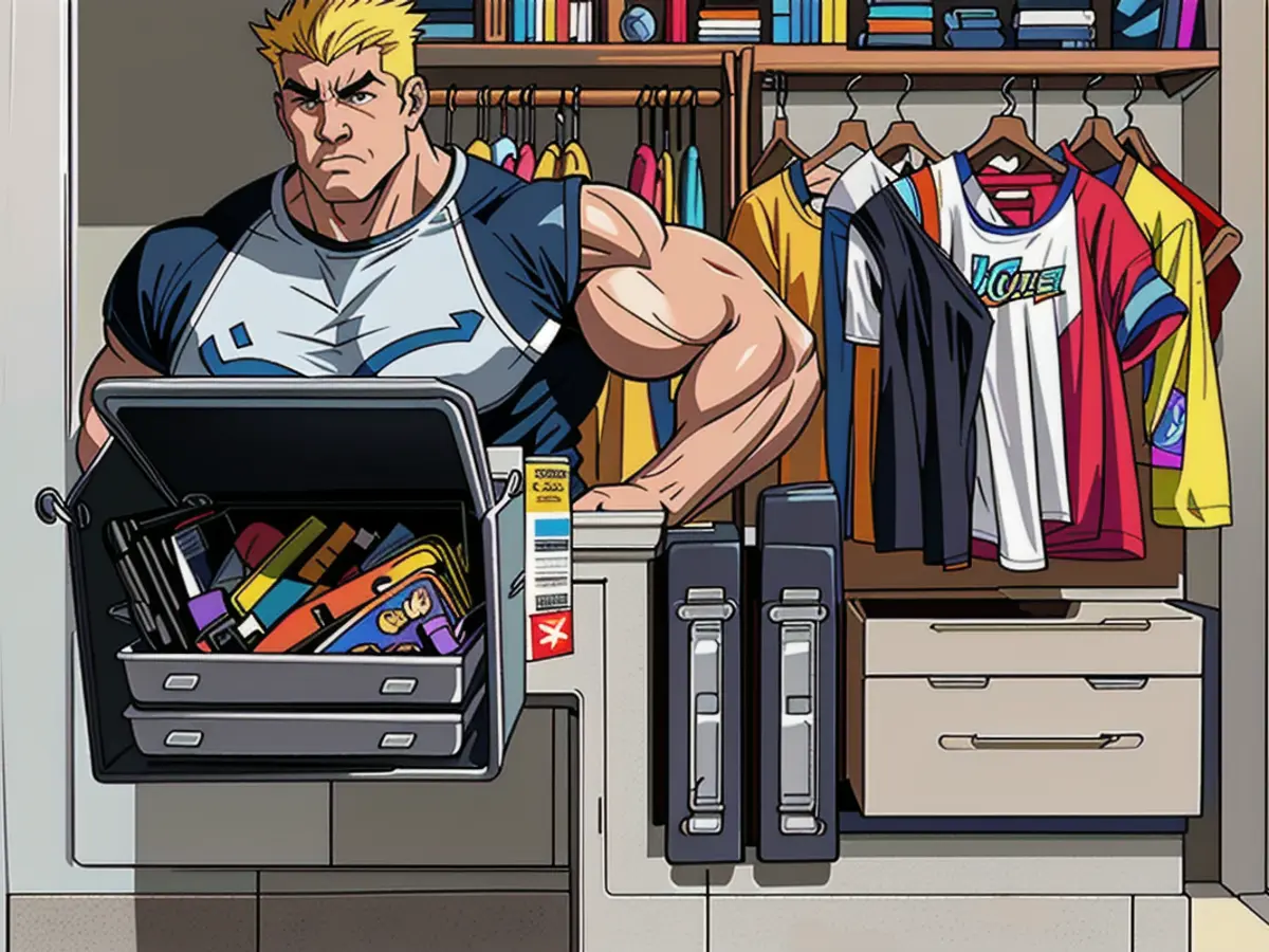 Organized makeup drawer, as depicted in the review, features transparent storage bins.