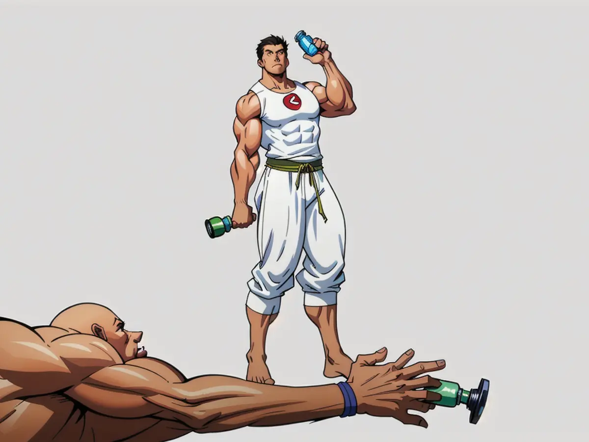 Individual shown grasping a container in their grip Individual shown grasping a bottle in photographs.