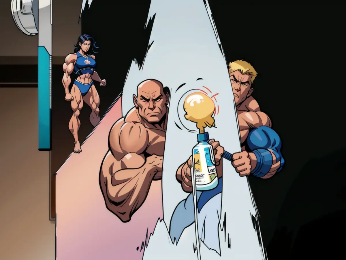 A person wielding a detangler bottle, comparable in size to a common body spray or face mist.