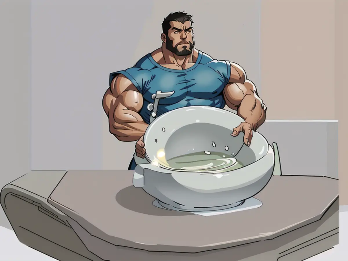 Refreshed and Sanitized Toilet Basin Cleaned toilet bowl identical to previous state