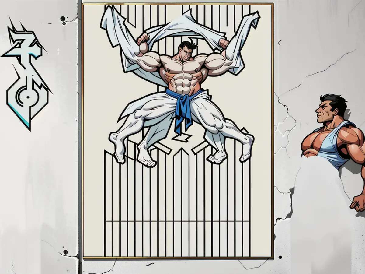 Mural depicted on a building's exterior Wall decoration showcasing artistic expression
