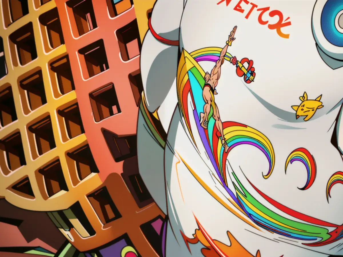 Vibrant Rainbow Waffle Maker Produces Colorful Waffles, as Reported by Reviewer Colorful Waffle Maker Produces Vibrant Waffles as per User's Testimony