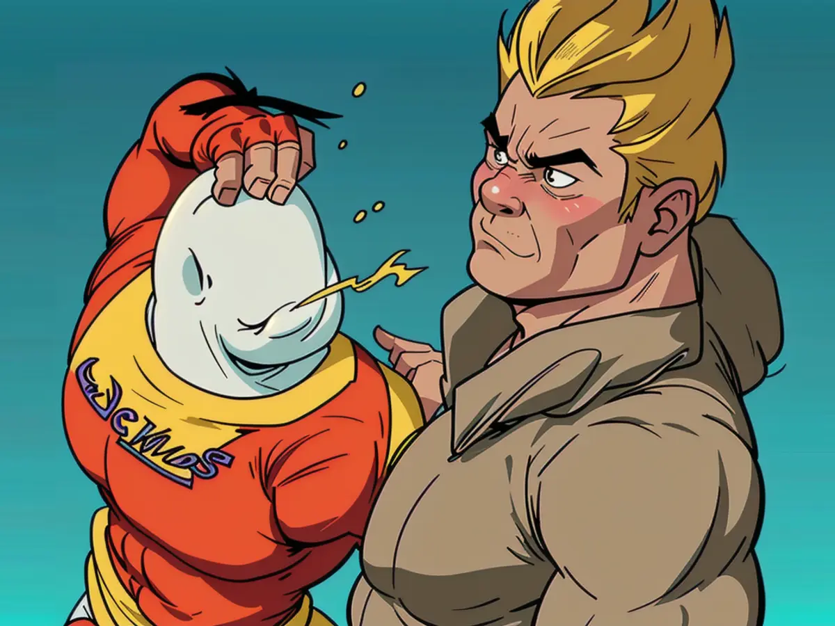 Garfield, the renowned cartoon cat, preparing to devour a colossal serving of spaghetti. Garfield Character Ready to Devour a Mountain of Spaghetti in Comic Strip