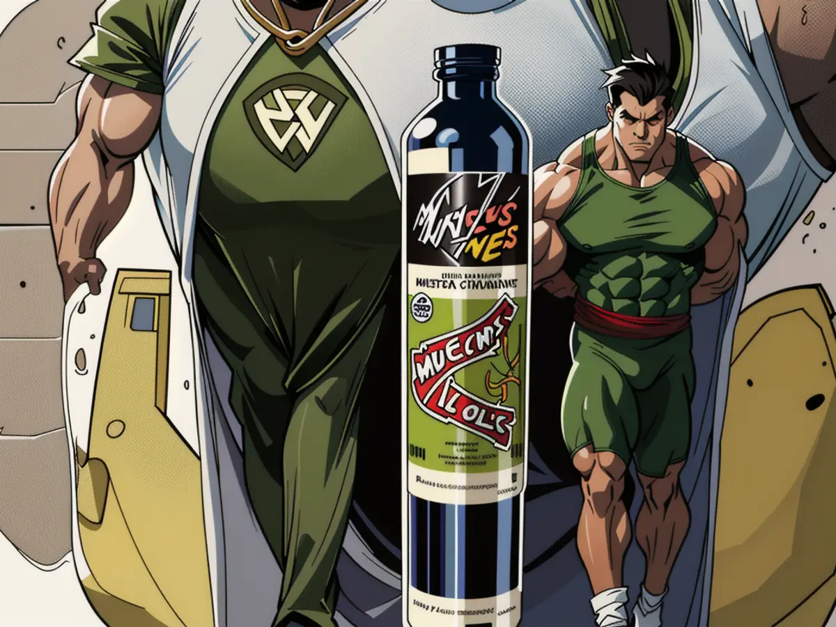 Image showing the green-colored olive oil bottle, as assessed by a reviewer Image of olive oil bottle, depicting it in a green shade