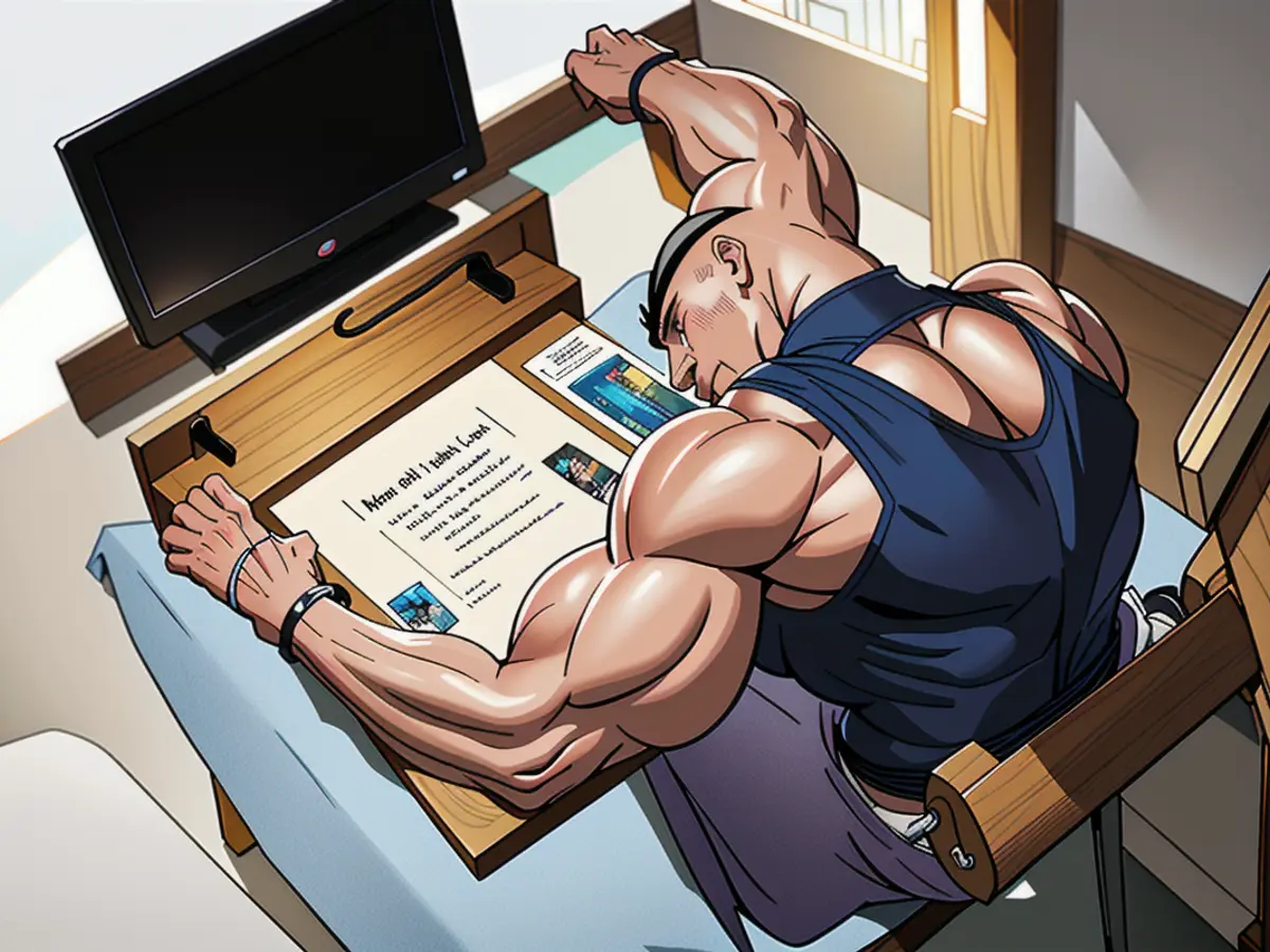 Individual utilizes bedside tray table in sleeping arrangement Utilizes bedside tray table for personal use.