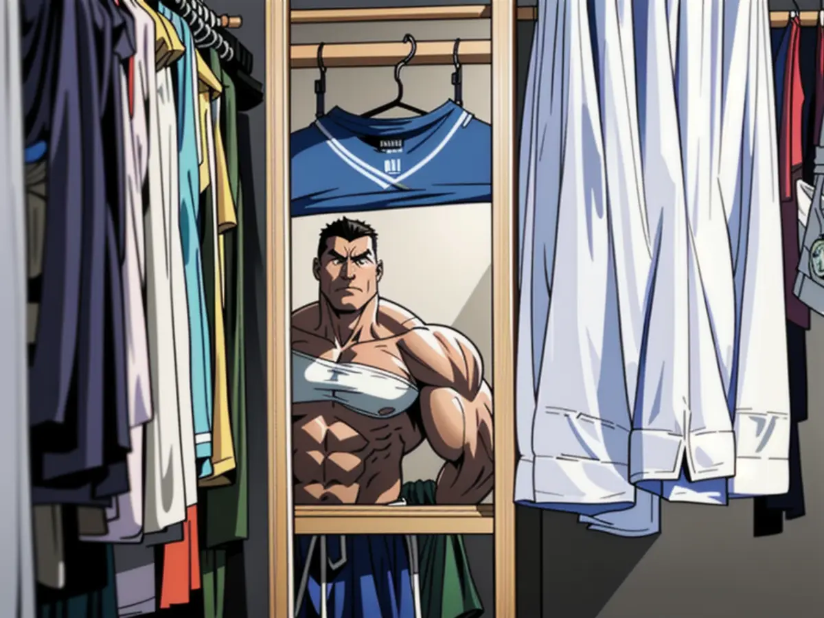 Adjustable shelving unit for a wardrobe storage solution