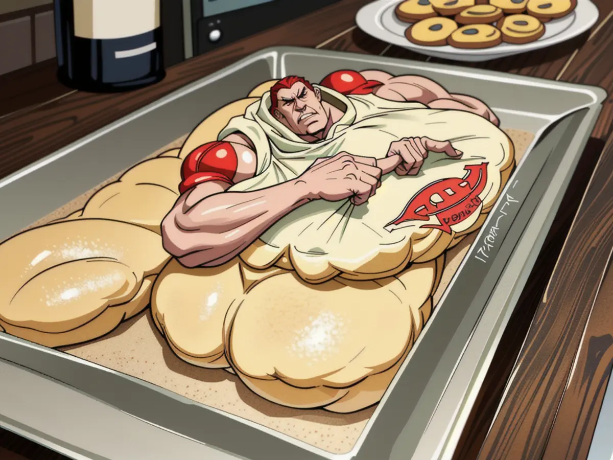 Photo of a cookie reviewer, showcasing freshly baked cookies arranged on a silicone-coated baking sheet.