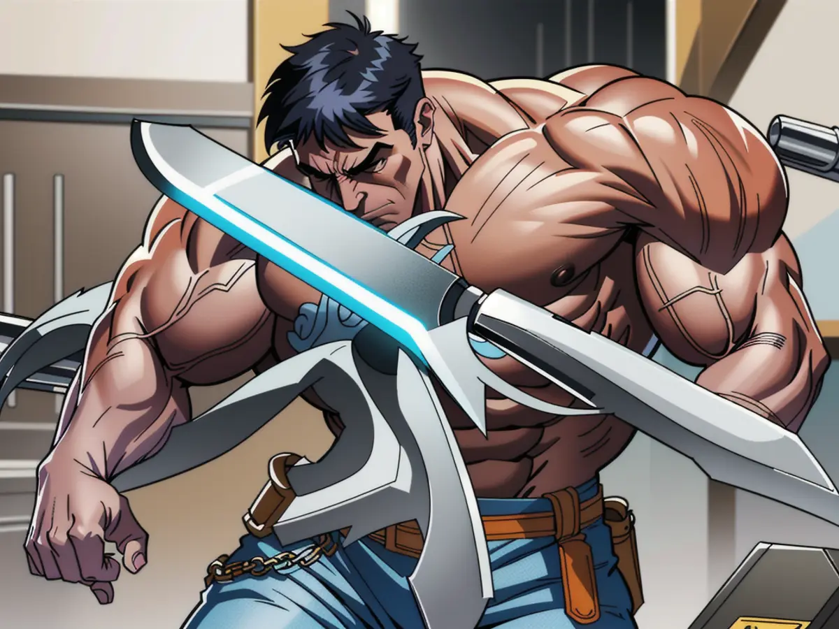 Image of Knife Being Sharpened by Reviewer