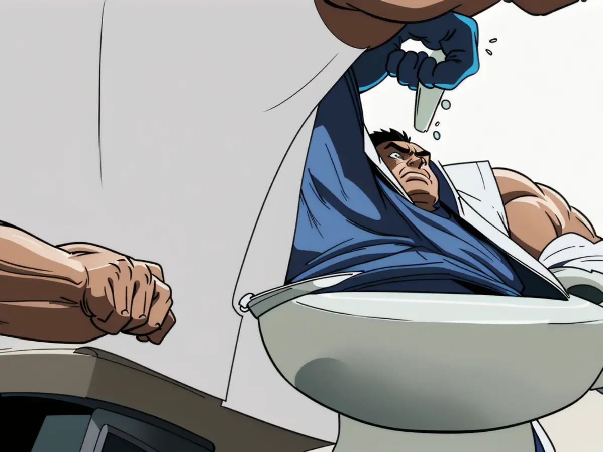 Installer attaching a fresh toilet seat replacement