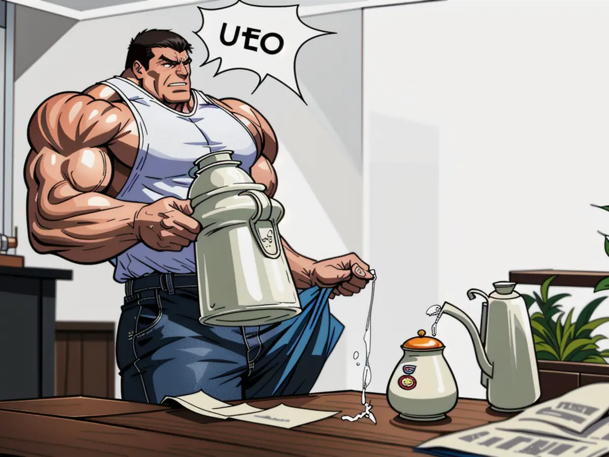 Individual depicted, grasping a white kettle. Person utilizing a white kettle.