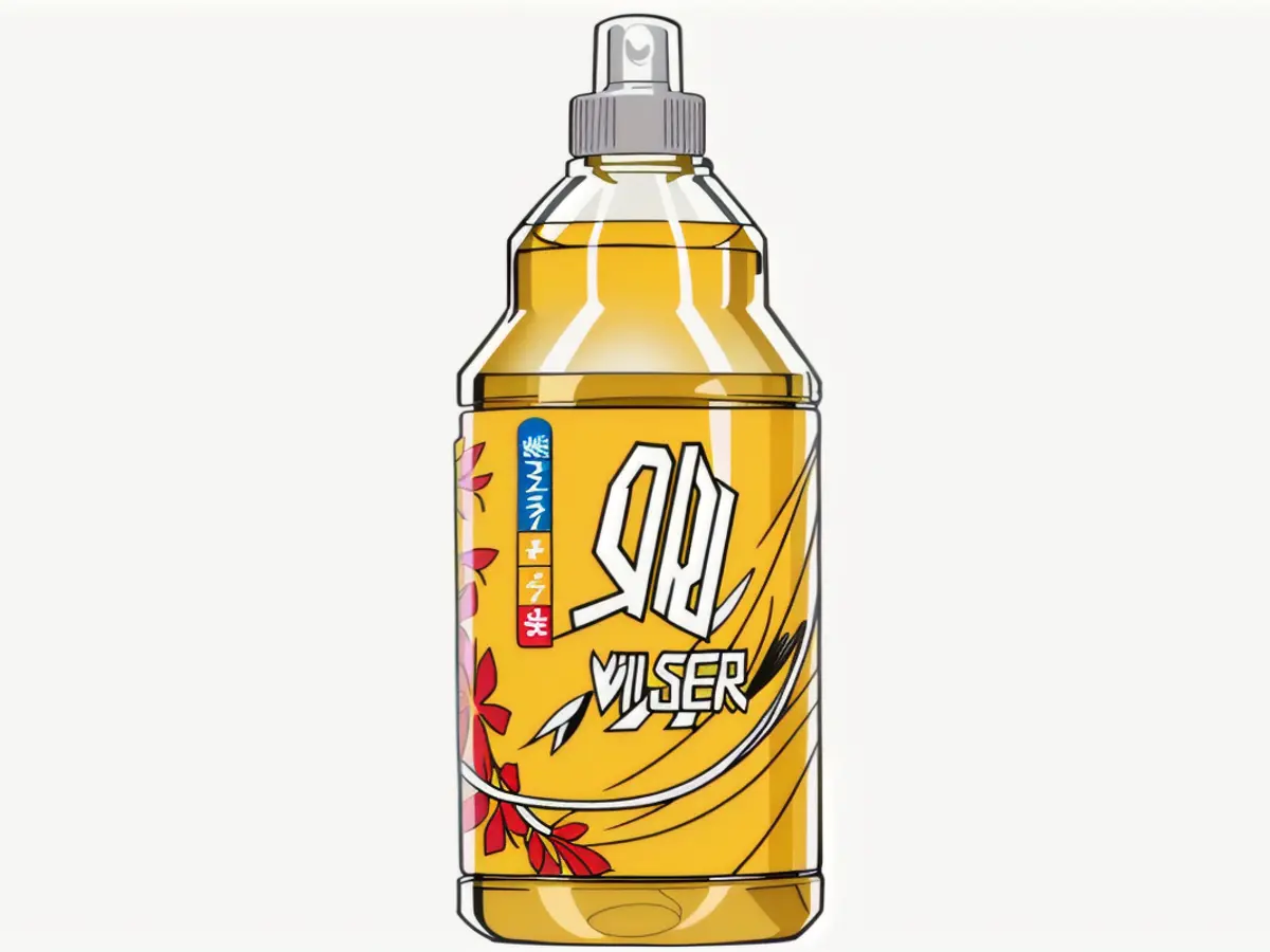 Floral-patterned spray bottle of the Yellow Method Antibac cleaner, claimed to eliminate 99.9% of domestic bacteria. Floral-designed spray bottle of Yellow Method Antibac all-purpose cleaner, touted to annihilate 99.9% of household bacteria.