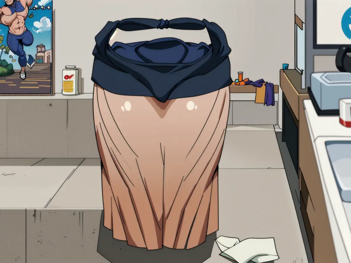 Countertop houses container Countertop accommodating a jar