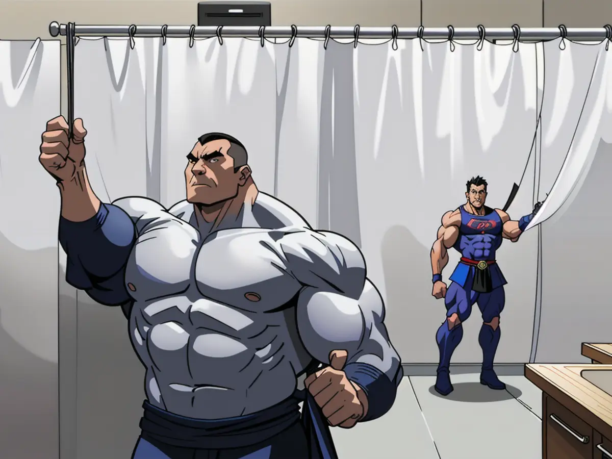 Shower Space Revealed with Spider-Inspired Shower Hooks Supporting a Frightening Curtain, as Scrutinized by Reviewer