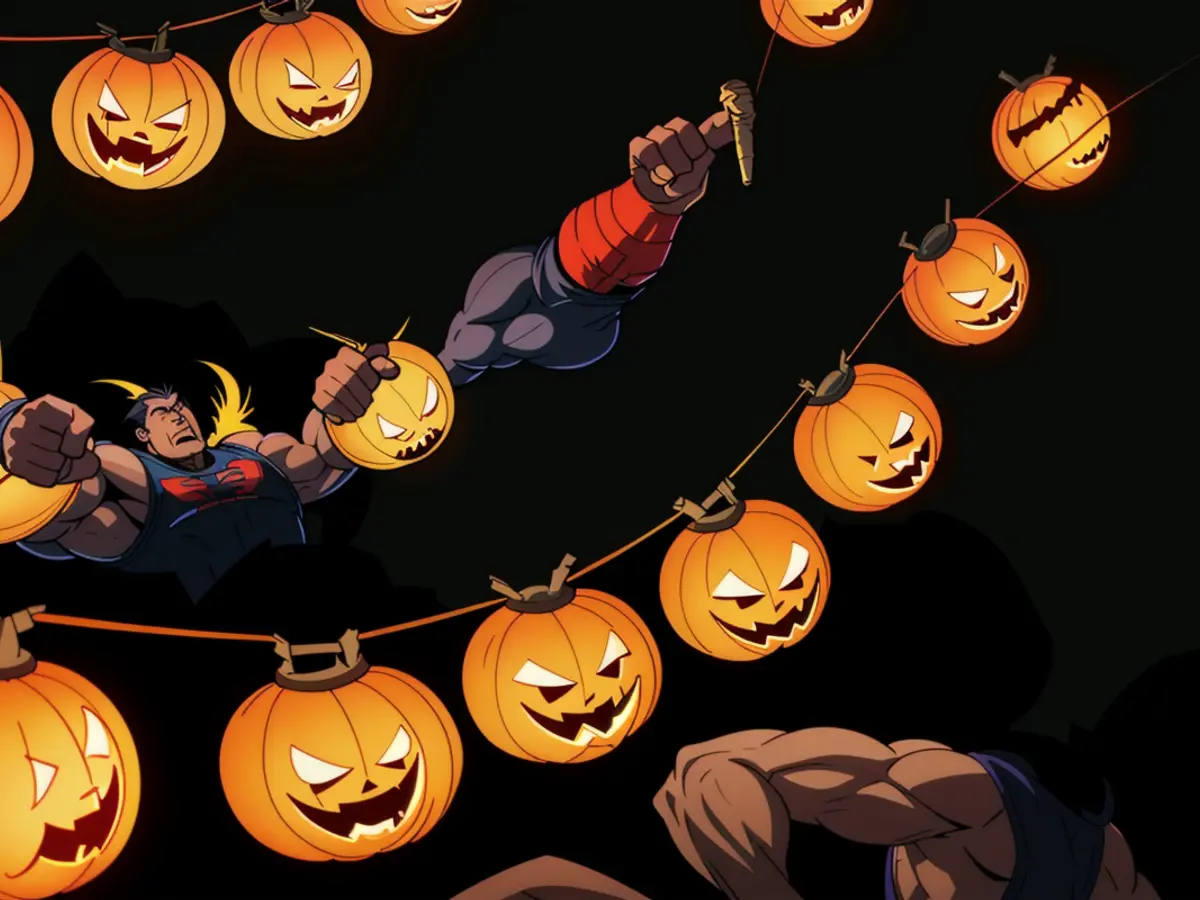 Holiday-themed pumpkin-shaped LED illuminations