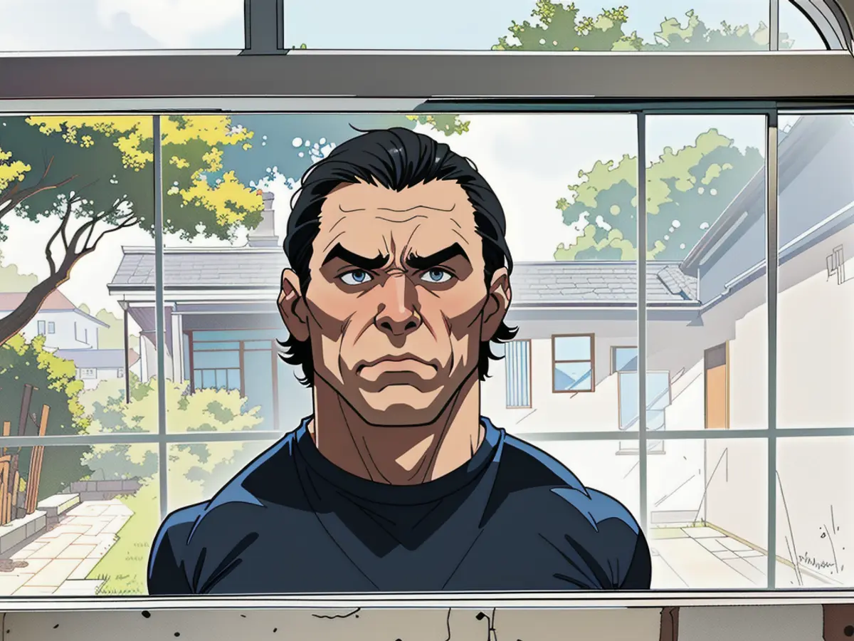 A Michael Myers profile is visible through a window.