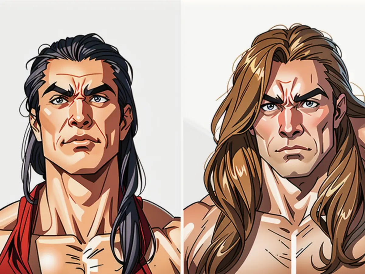 Model's Wet Hair Transition to Loose Beachy Waves (Beginning State vs Final State) Model Transition: Wet Haired Versus Loose Beachy Waves - Pre and Post Style Transformation of the Model