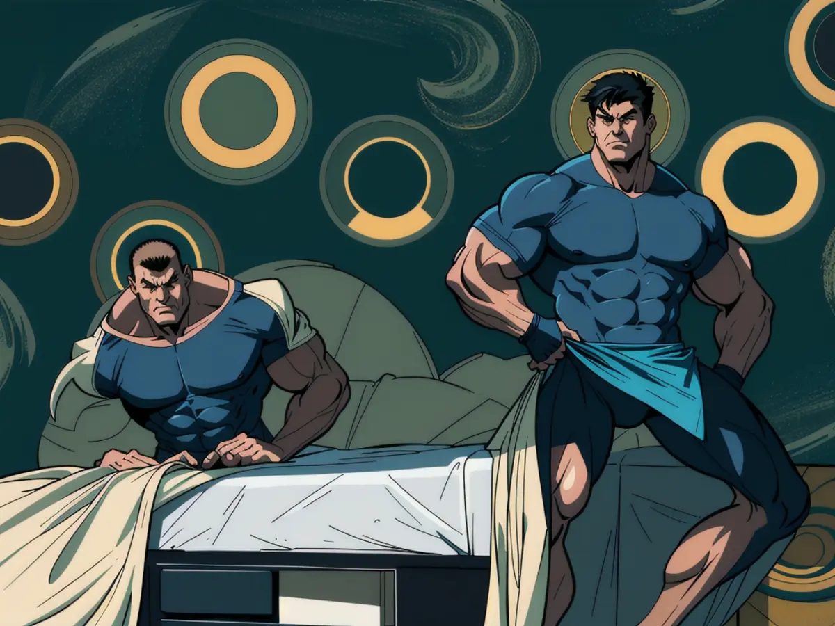 Bedroom wall decor featuring a wallpaper placed behind a bed. Background wall decoration, located near a sleeping space, showcased by a bed.