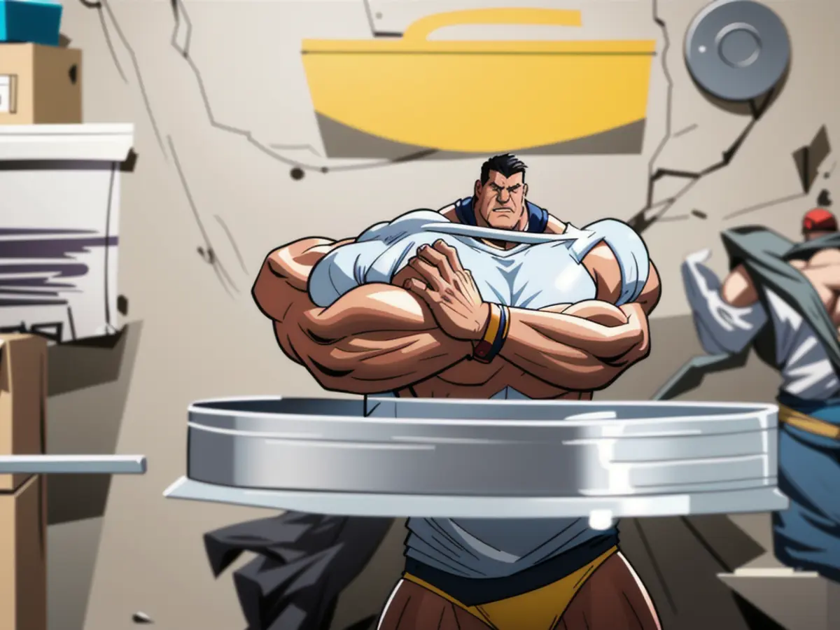 Three storage boxes stacked vertically, each secured with an extendable lid. Stacks of three containers formed, featuring secure coverings at the top.