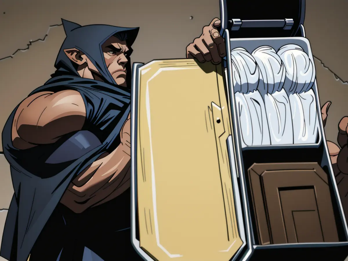 Image showcasing the reviewer's helicopter, equipped with removable blades, and a container housing chopped potatoes. Image of reviewer next to helicopter, showcasing removable blades and a bin brimming with sliced potatoes.