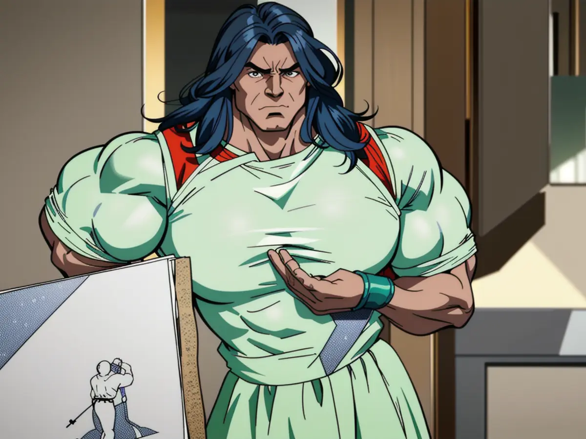 Critic donning a refreshing minty green gown