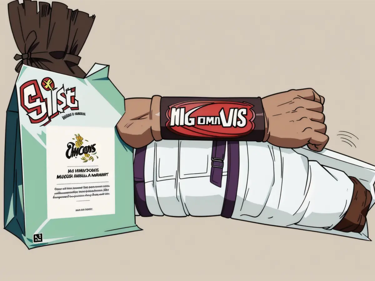 A package ensemble, featuring chocolate treats and coffee beans.