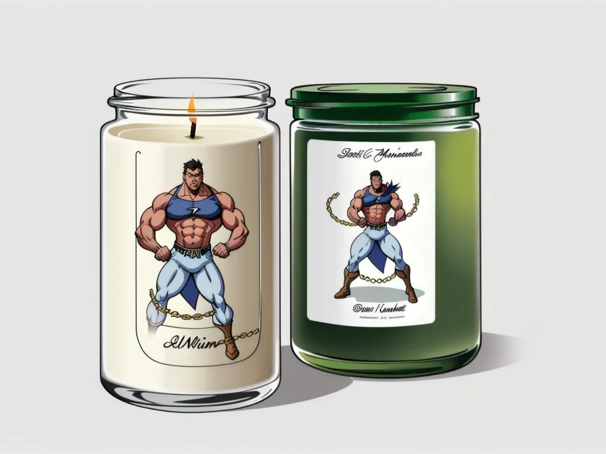 Glass-encased soy-based candle Handcrafted Soy Wax Candle Housed Within a Glass Container