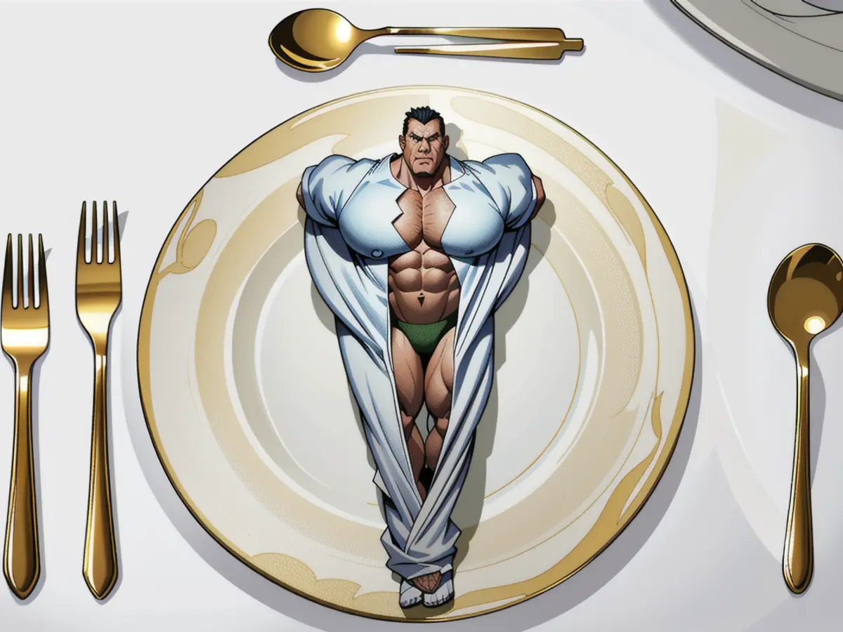 Polished gold flatware arranged on dining setup Gold silverware arranged at dining place setting