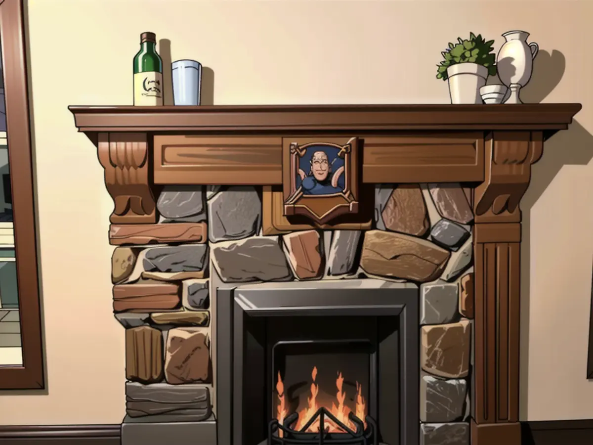 Fireplace cleanup success: Customer-submitted picture revealing pristine mantel without trace of soot following use of cleaning solution Picture of a spotless fireplace mantel post-cleaning, free of soot marks, courtesy of the fireplace cleaner.