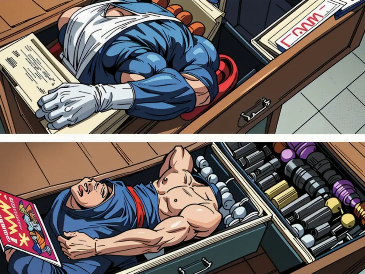 Organized Drawer Transformation: A Comparison Between Messy and Neat Workspace with Bins Used for Decluttering Transformed drawer disorder to orderliness as showcased by the reviewer, using these organizational bins.