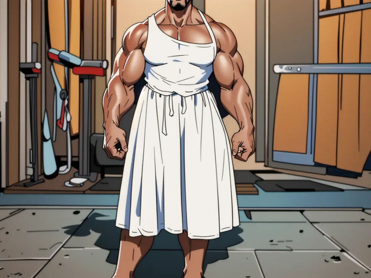 Image showing a customer modeling the white dress while wearing it. Image of customer donning white dress while modelling it for a review