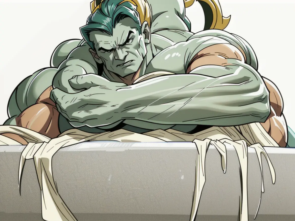 Neatly stacked, emerald-colored bath towels laid out. Arranged, Green Bath Towels