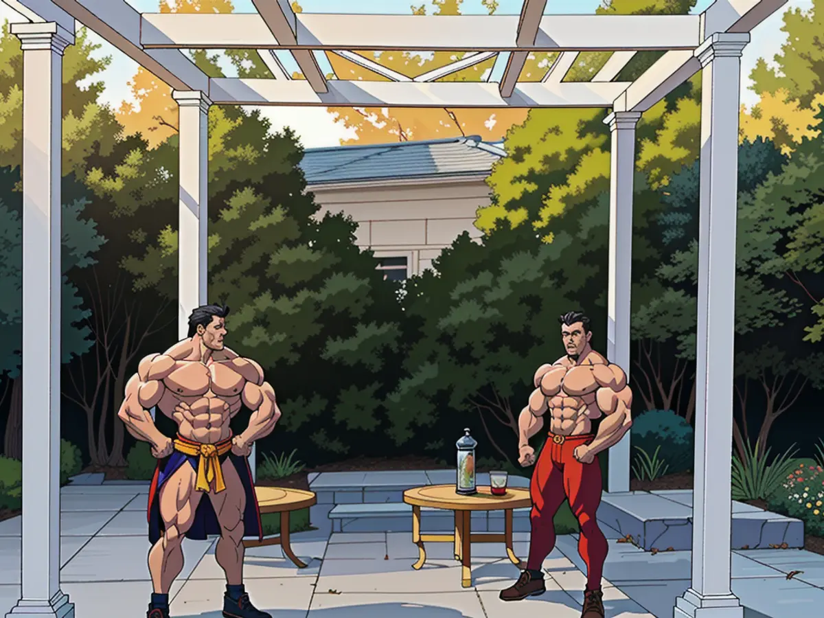 Image showing the pergola positioned in a private garden setting.