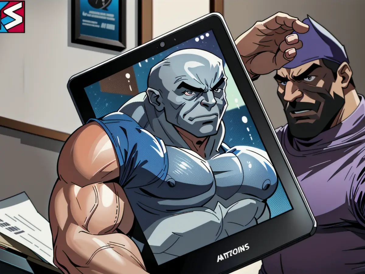 User inspecting their Kindle device. User inspecting their Kindle device