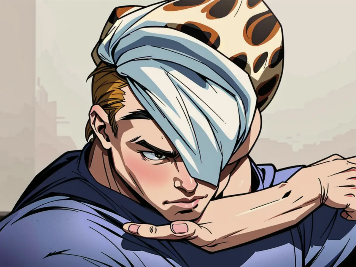Editor spotted sporting a leopard print hair towel Editor donning a leopard print hair towel at Buzzfeed.
