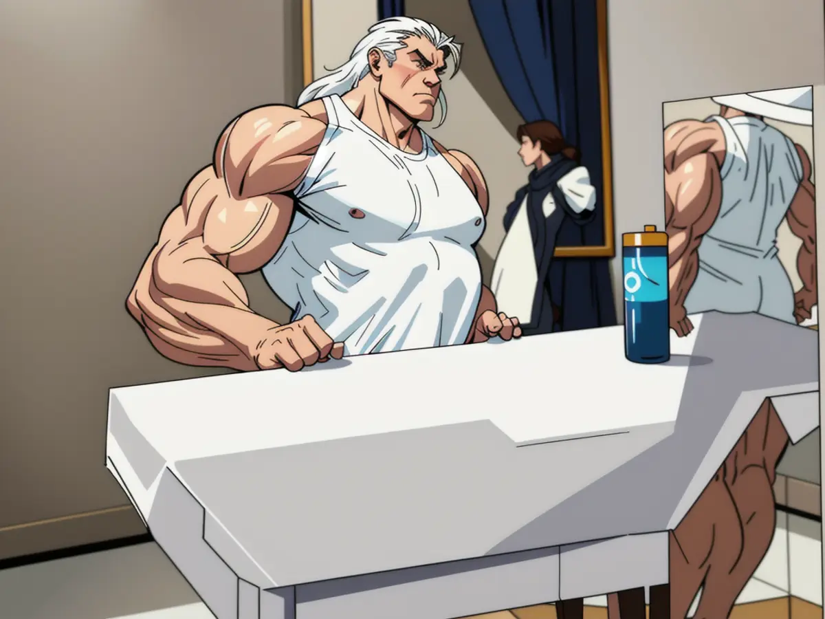Reflector's table-positioned standing mirror examined Reflecting agent's mirror positioned upon tabletop
