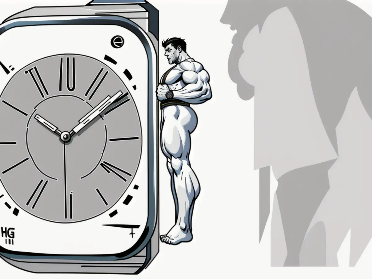 White timepiece discovered The white-hued timepiece