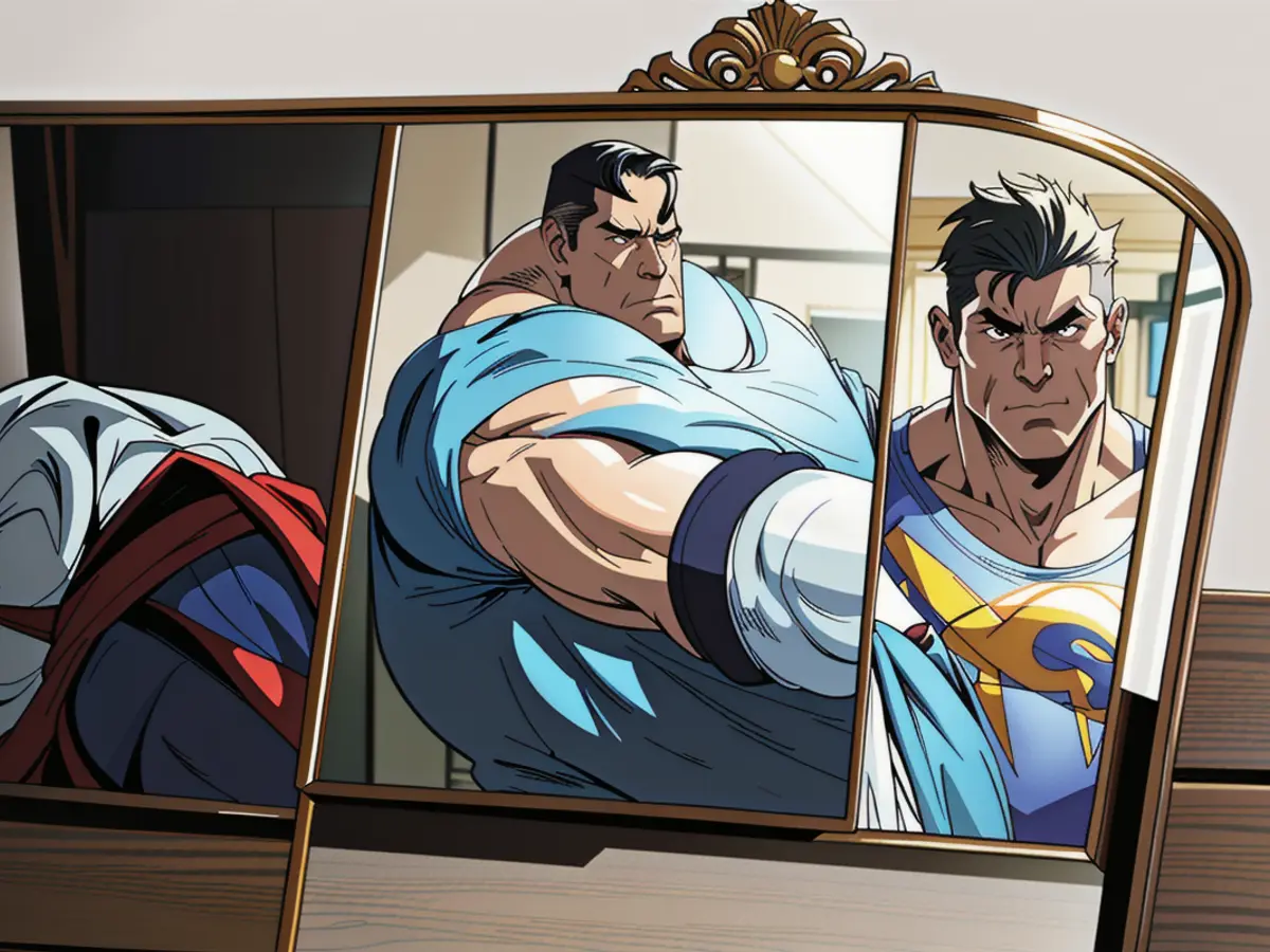 Refocused image of the identical mirror Refocused image of identical mirror