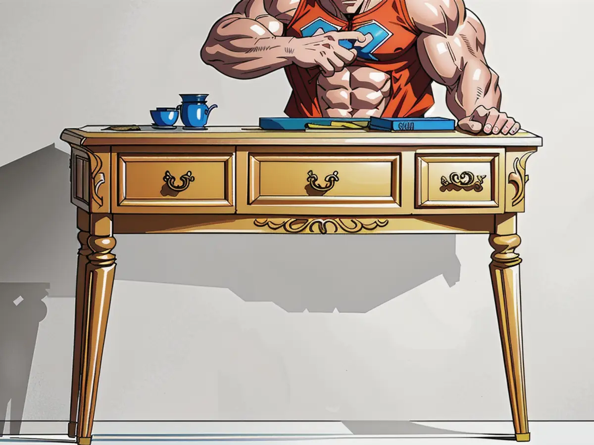 Decorated Console Table: An Accessorized Furnishing Unit Decorated Console Table Appears on Top