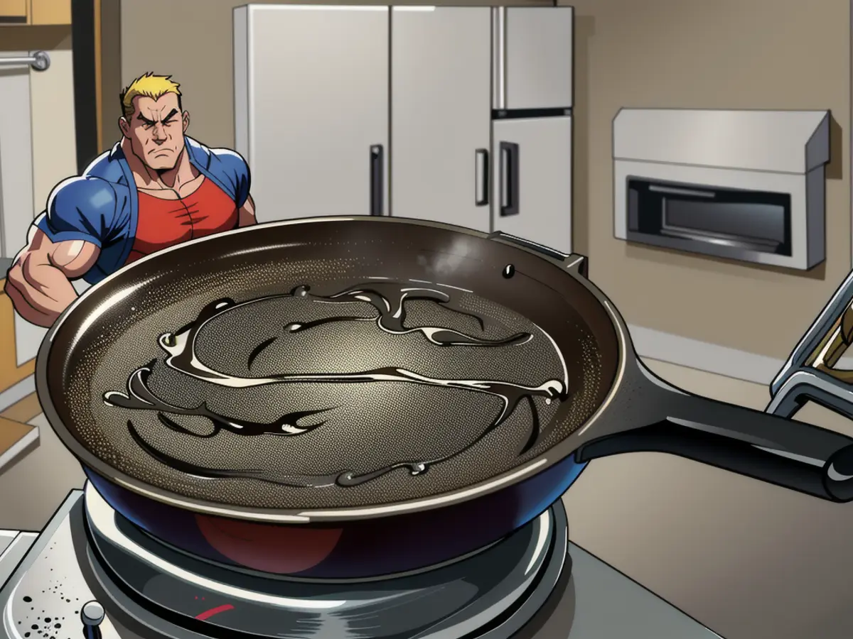 Examination of Splatter Guard Performance on A Frying Pan While Cooking On Stove Analysis of Splatter Guard Fastened on Frying Pan during Cooking on a Stove