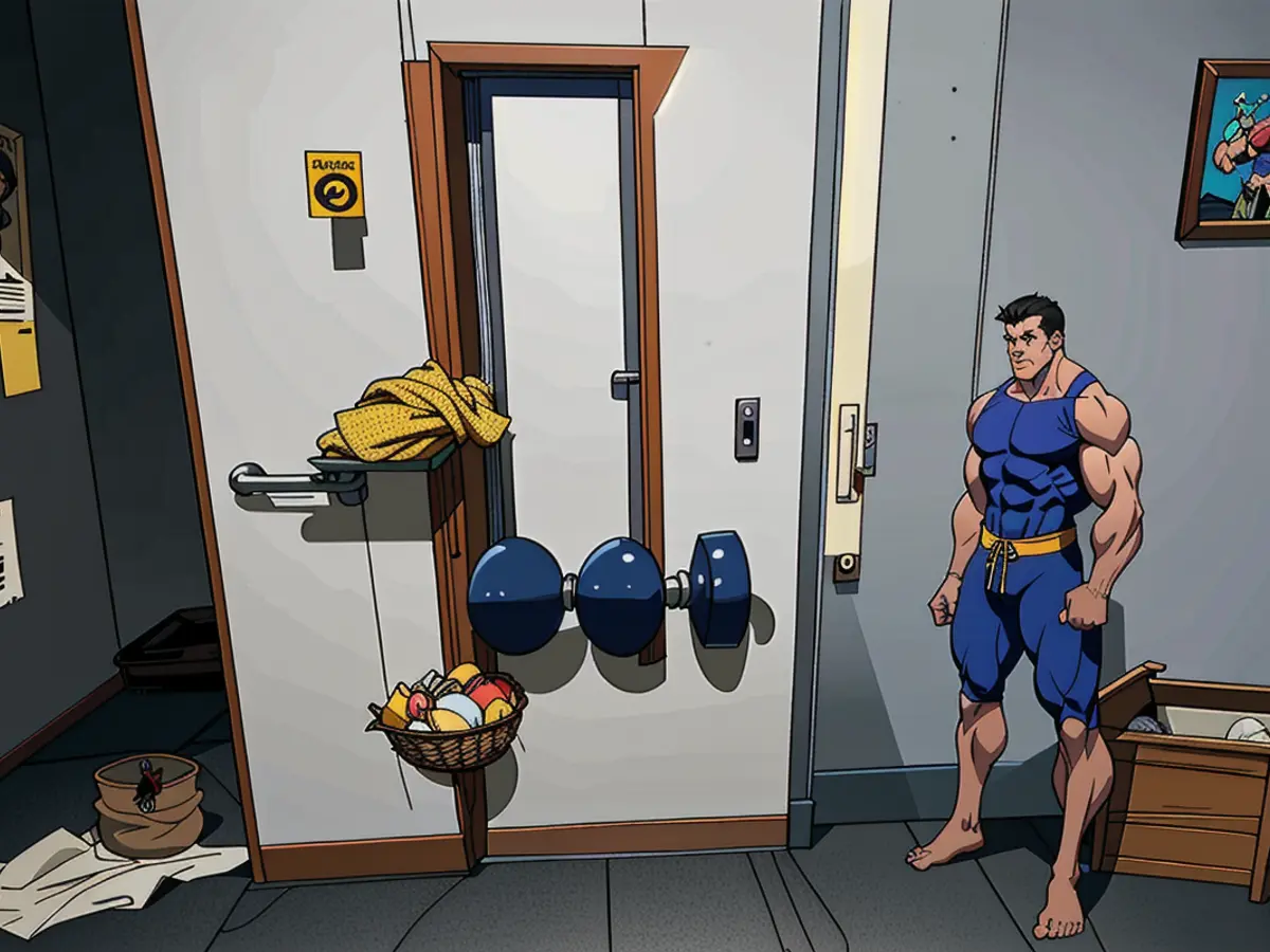 Image assessment of a door-mounted mop holder's design from a critical perspective Inside door-mounted mop holder's visual evaluation