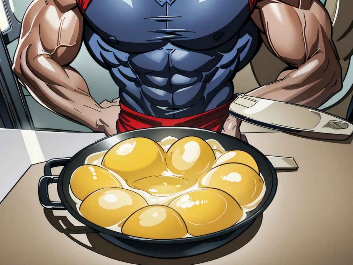 Images showing the process of eggs frying on a griddle Visual depiction of egg frying on a hot griddle surface