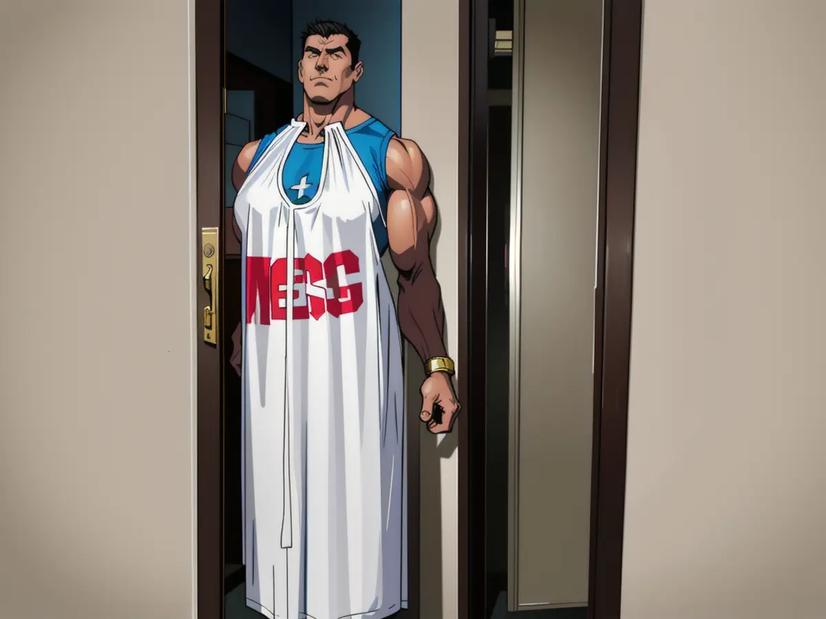 Image reveals a reviewer, visibly holding a plastic bag holder brimming with numerous shopping bags made of plastic.