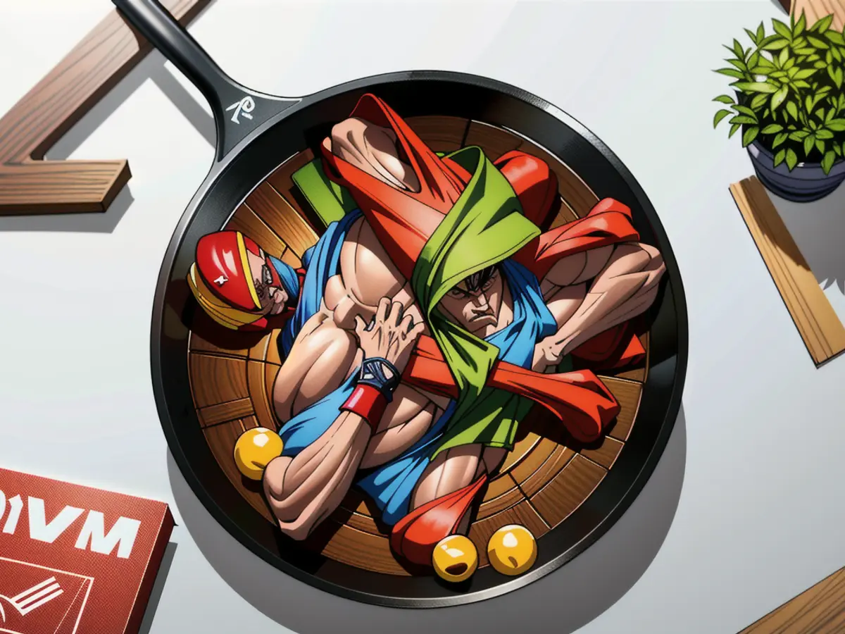 Durable, oven-safe cooking vessel made of iron, used for searing, baking, and frying food. A sturdy,multifunctional kitchen tool made primarily of iron, often utilized for searing, baking, and frying various food items.