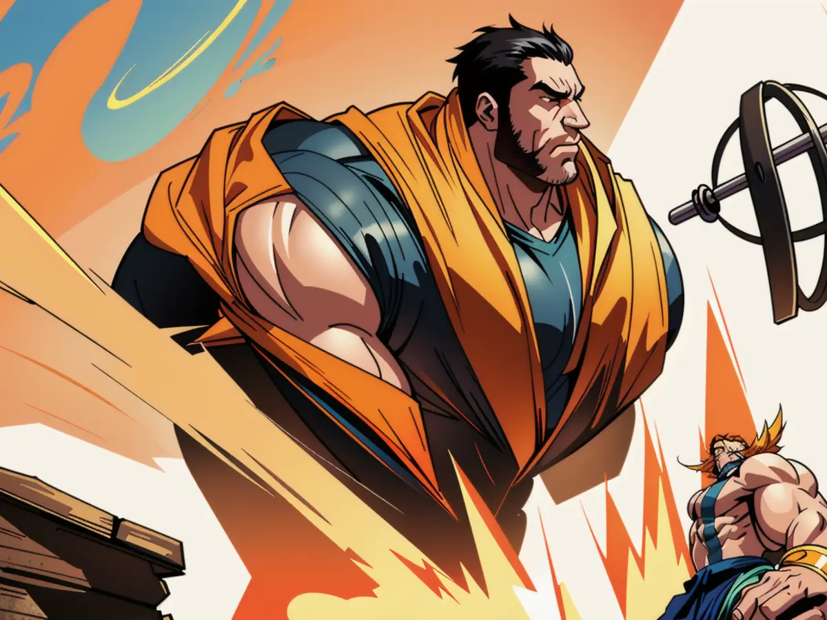 Hair studio exhibited against vibrant orange backdrop, adorned with assorted hair tools and products Hair Accessories Display: Prominent Black Salon Stands Out Against an Orange Background, Surrounded by Various Hair Accessories