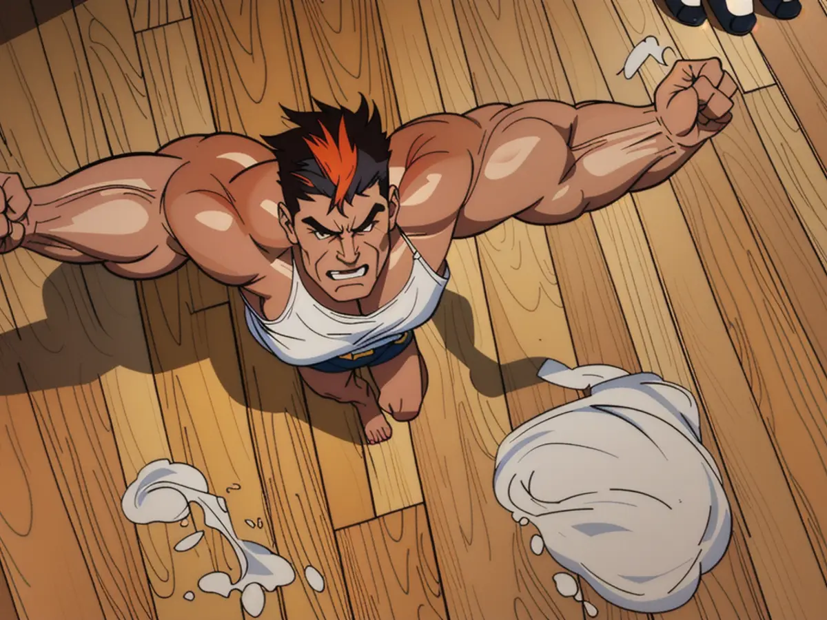 No discernible scratches on hardwood floor can be spotted without a thorough inspection up-close. No visible scratches on hardwood floor, only noticeable upon close inspection by reviewer