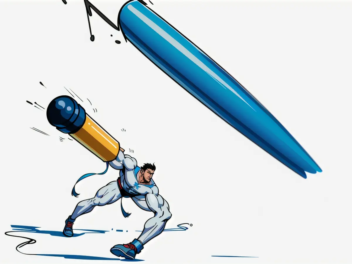 A pen-sized object resembling a stick in appearance. Oversized pen-like stick found in local area