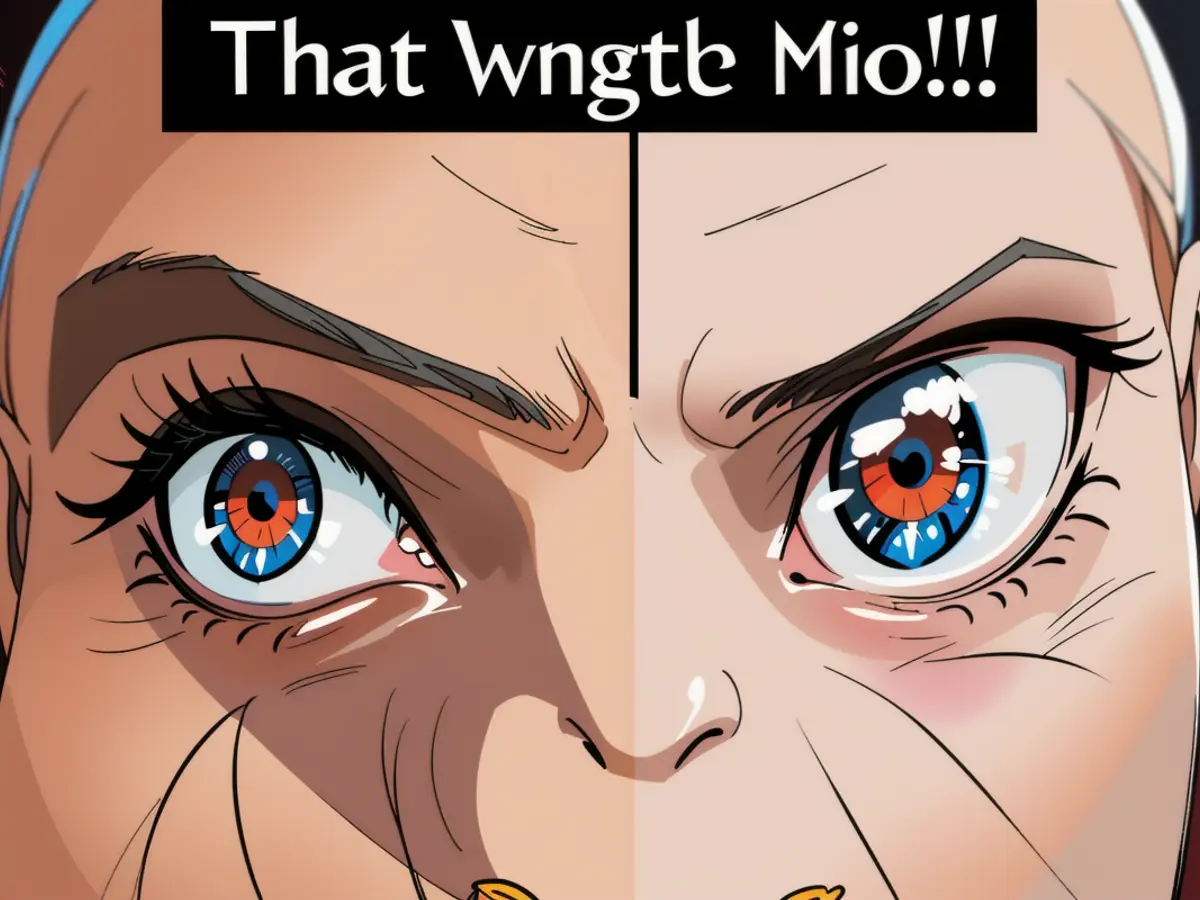 BuzzFeed Editor's Eyes Compared: One adorned with mascara and seemingly extended in length compared to the other Differing Visual Depiction of BuzzFeed Editor's Eyes: One with Applied Mascara and Apparent Length Distinction Compared to the Other