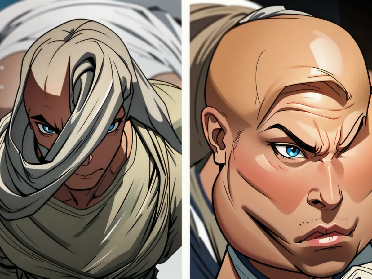 Left image shows a newborn's head with dry, flaky scalp, while the right image depicts the same baby's head free of visible dryness. Left image showcases a newborn's head appearing scaly and dry, whereas the right image reveals the same baby's head free of visible dryness.