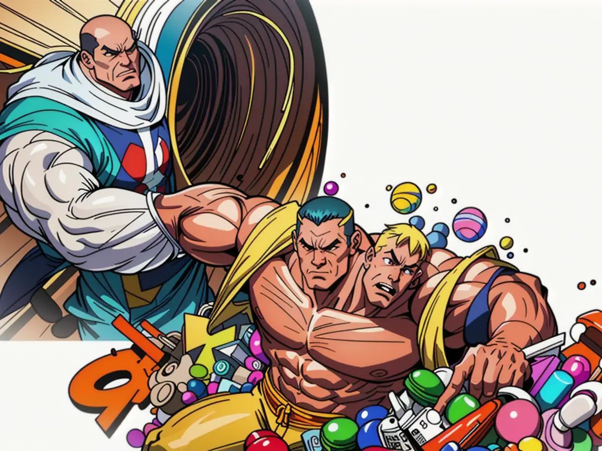 Spill of vibrant Pix Brix blocks from an overturned container, numbering in the hundreds.